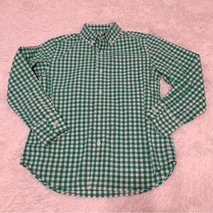 Crewcuts boy's long sleeve gingham button up shirt